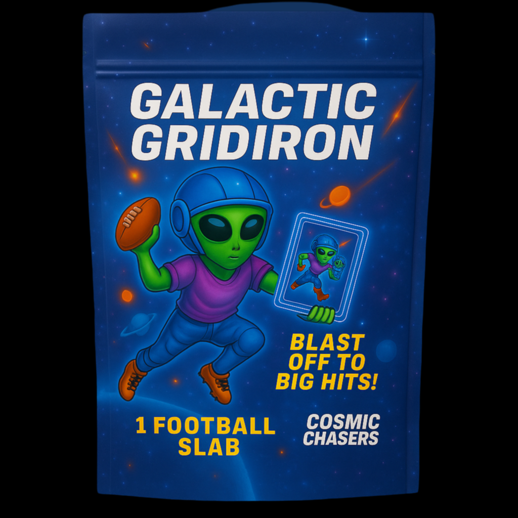 Cosmic Chaser Galactic Gridiron 1 mystery graded football card